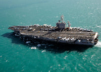 USS Dwight D Eisenhower Aircraft Carrier Poster Print by Stocktrek Images