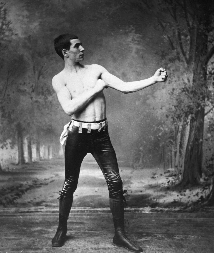 Irish Boxer Fine Art Print - Ike Weir, 'The Belfast Spider' - 1890s