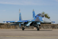 Ukrainian Air Force Su-27UB Flanker Poster Print by Timm Ziegenthaler