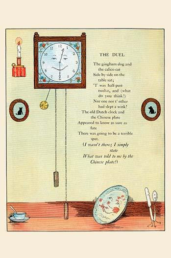 A Child's Tale of the Gingham Dog and Calico Cat Fine Art Print by Eugene Field
