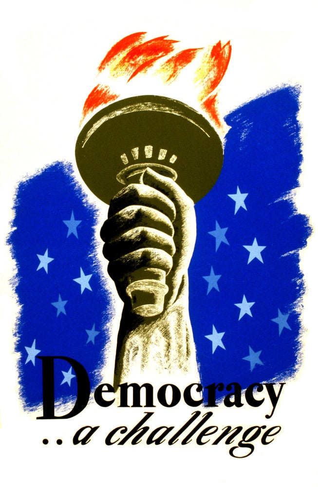 Democracy FAP Poster Print - 1940 Artwork by Science Source