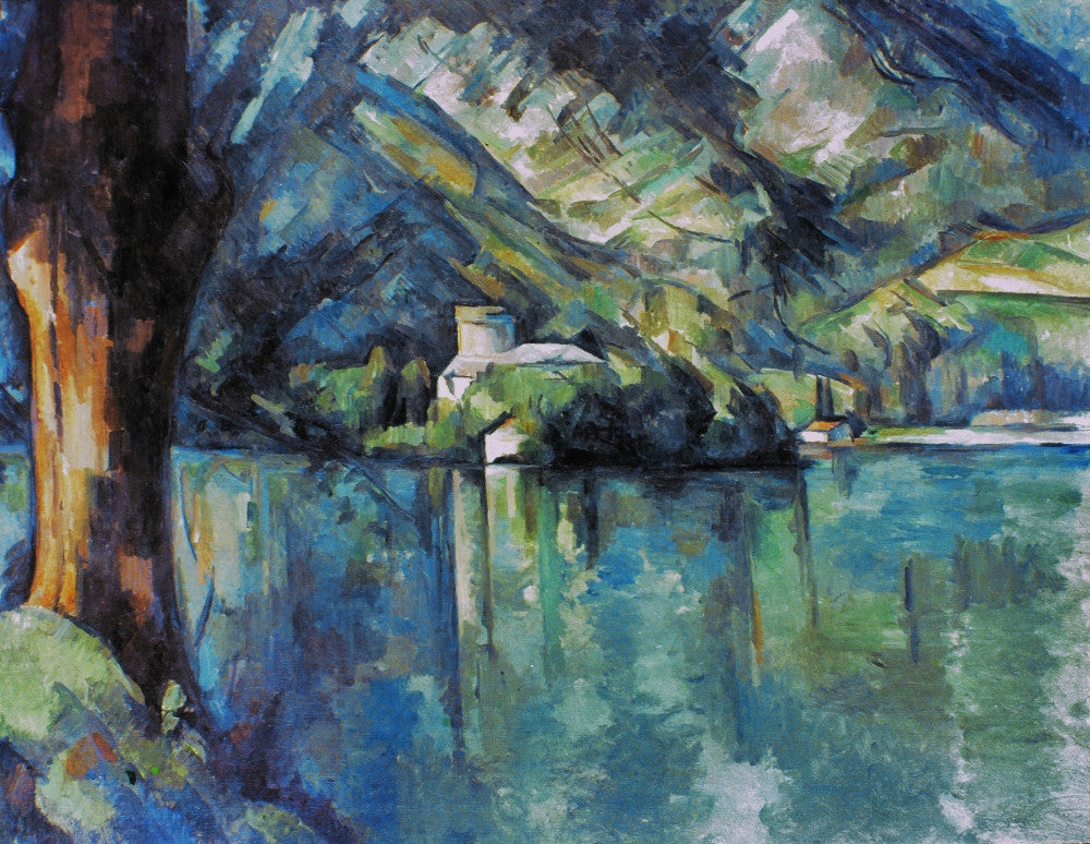 Cézanne's Annecy Lake Fine Art Print - Canvas 1896 by Granger Collection