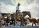 Koerner: Cowboy, 1920 - 'Stray Man Heads Home' Fine Art Print by W.H.D. Koener