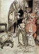 The Tortoise and The Hare Illustration by Arthur Rackham - Fine Art Print