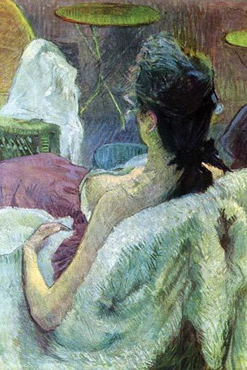 Resting Model from Her Back Fine Art Print by Toulouse-Lautrec