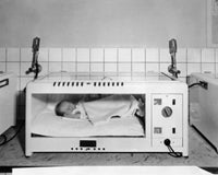 Baby Sleeping in an Incubator Fine Art Print
