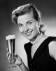 Portrait of a Young Woman Holding a Glass of Beer Fine Art Print