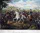 Lee and His Generals Lithograph Print After Augustus Tholey