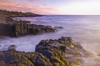 Basalt Rock Cliffs at Dartmouth Point Fine Art Print by Dave Reede