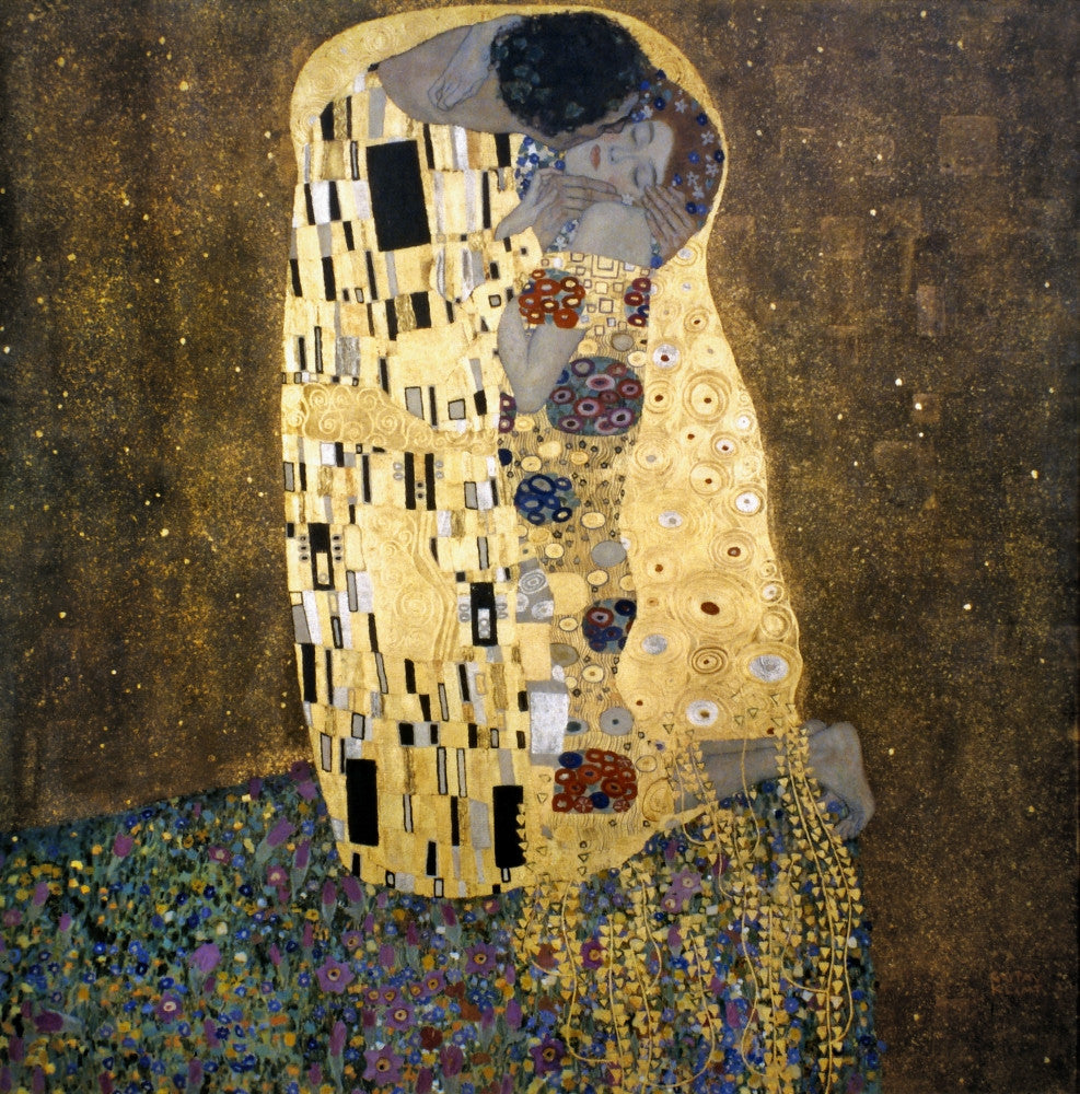 The Kiss Fine Art Print by Gustav Klimt | Posterazzi
