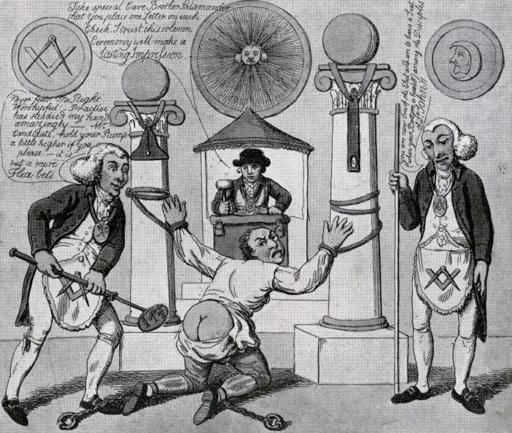 How To Make A Mason - English Anti-Masonic Caricature Print