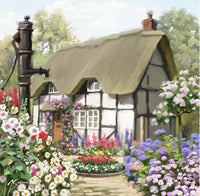 English Cottage Fine Art Print by The Macneil Studio - 12x12