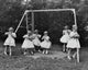 Group of Girls Enjoying Ice Cream in the Park Fine Art Print