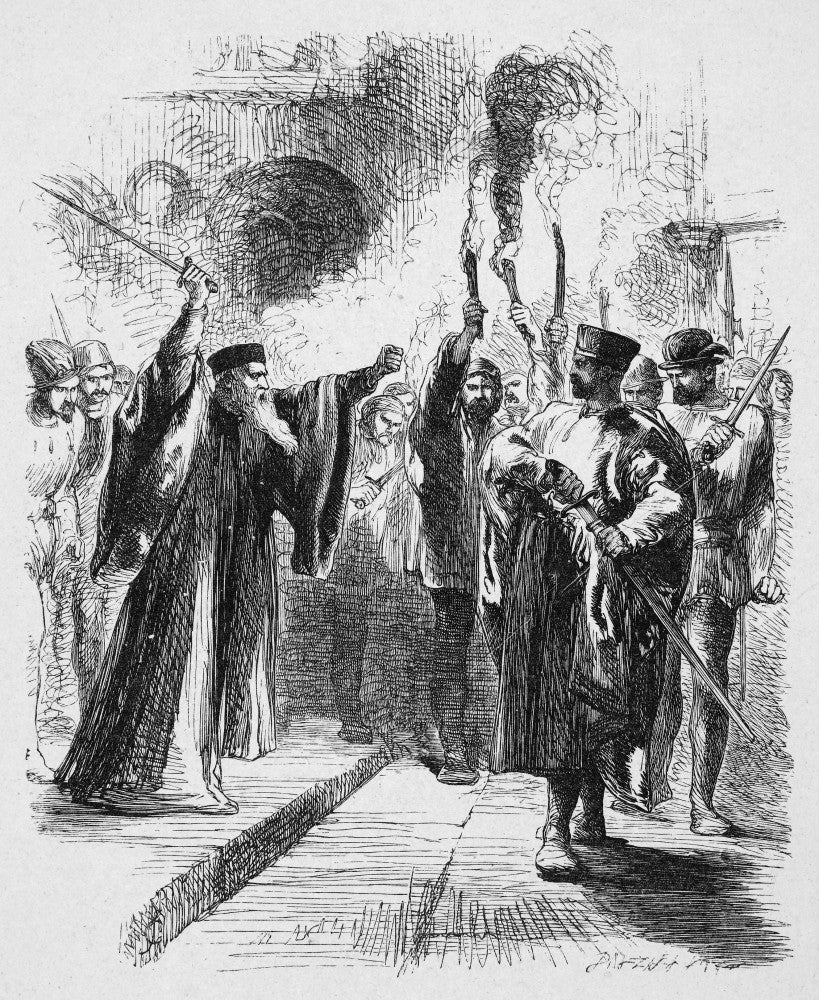 Shakespeare's Othello Engraving Print After Sir John Gilbert
