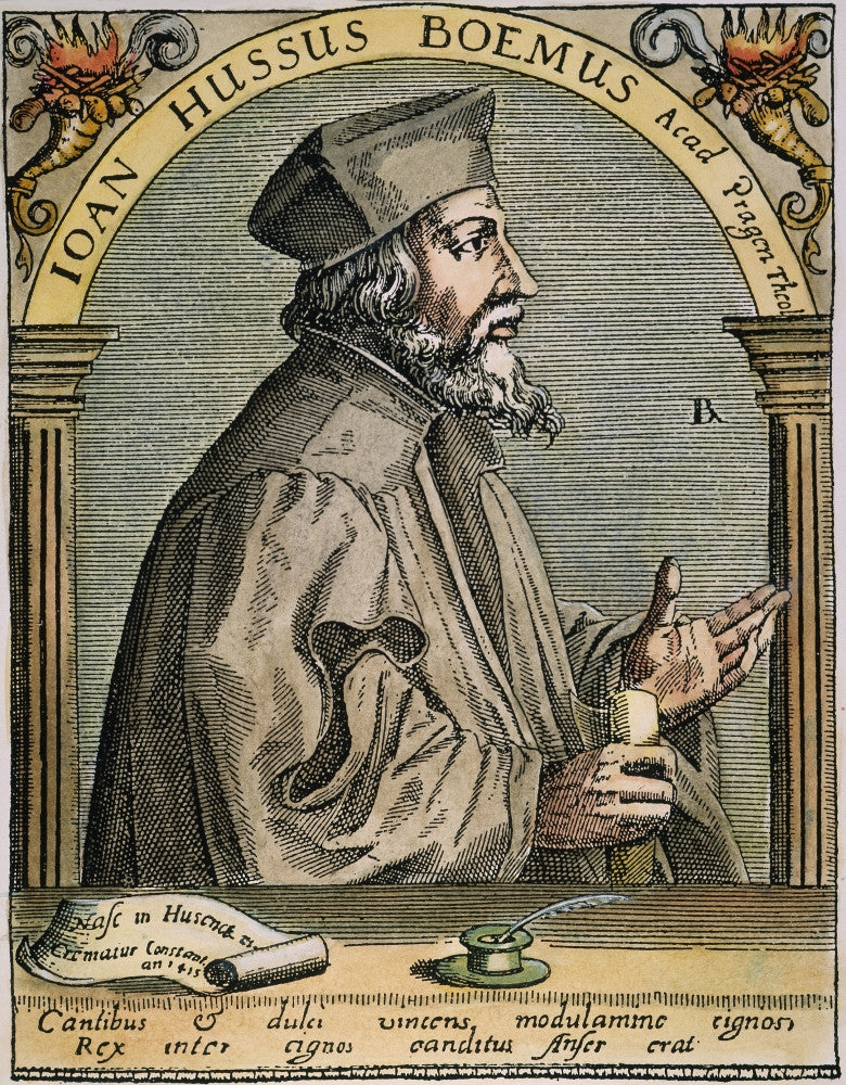 Jan Hus Copper Engraving Fine Art Print - 17th Century | Posterazzi