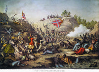 Fort Pillow Massacre Lithograph Print by Kurz & Allison