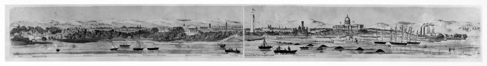 Washington, D.C. 1862 Fine Art Print - View from Virginia