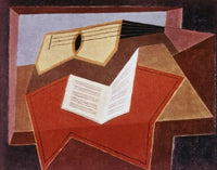 Guitar with Sheet of Music Fine Art Print by Juan Gris