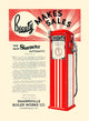 Beauty Makes Sales - The New Sharmeter Automatic Gas Pump Ad Poster Print