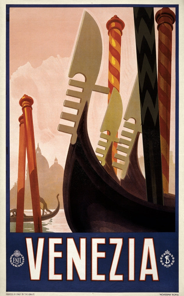 Vintage Italian Travel Poster - Venice Promotion Print by Granger Collection