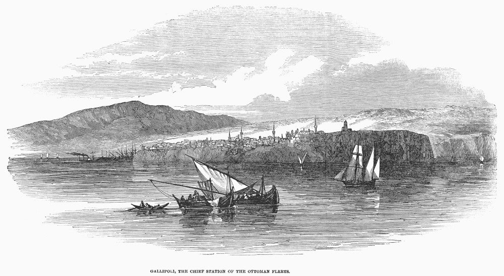 Gallipoli 1853 Wood Engraving Poster Print by Granger Collection