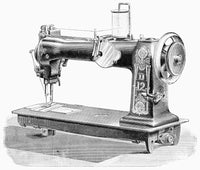Sewing Machine C1890 Industrial Sewing Machine Poster Print by Granger Collection
