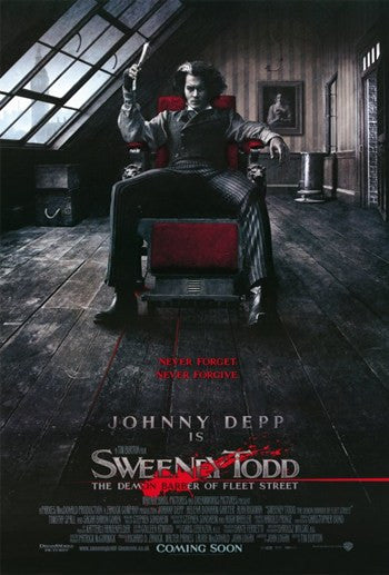 Sweeney Todd The Demon Barber of Fleet Street Movie Poster (11x17)