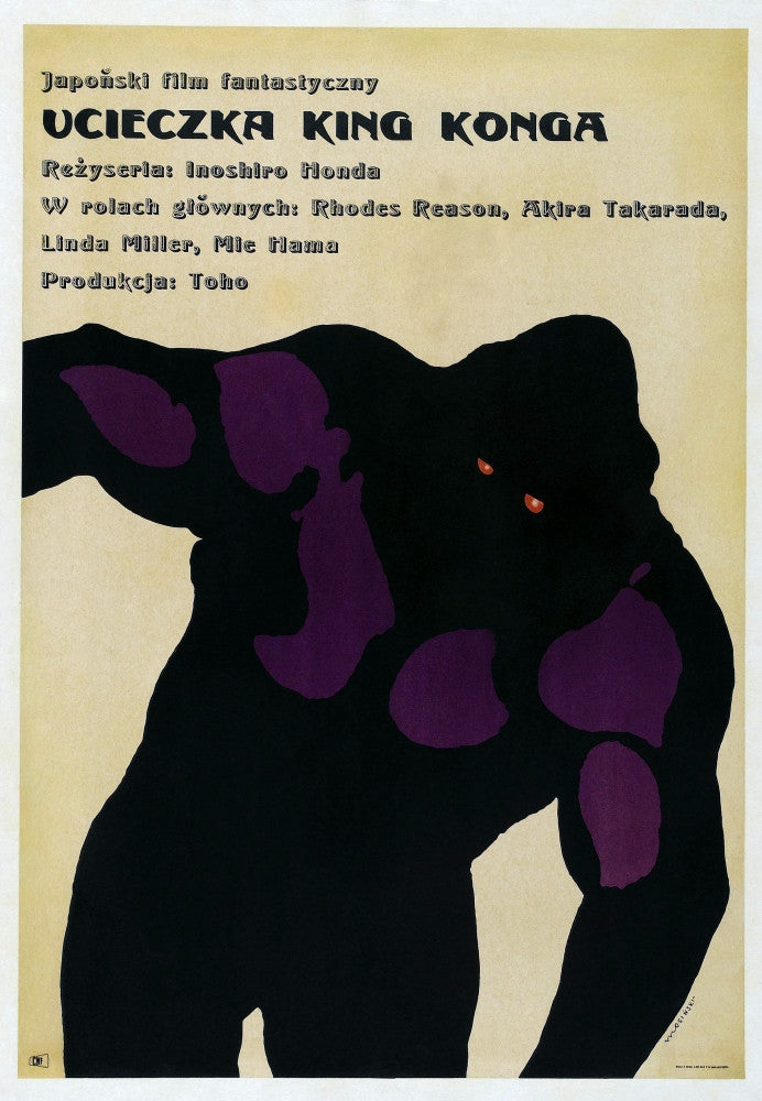 King Kong Escapes Movie Poster - 1967 Polish Art Print