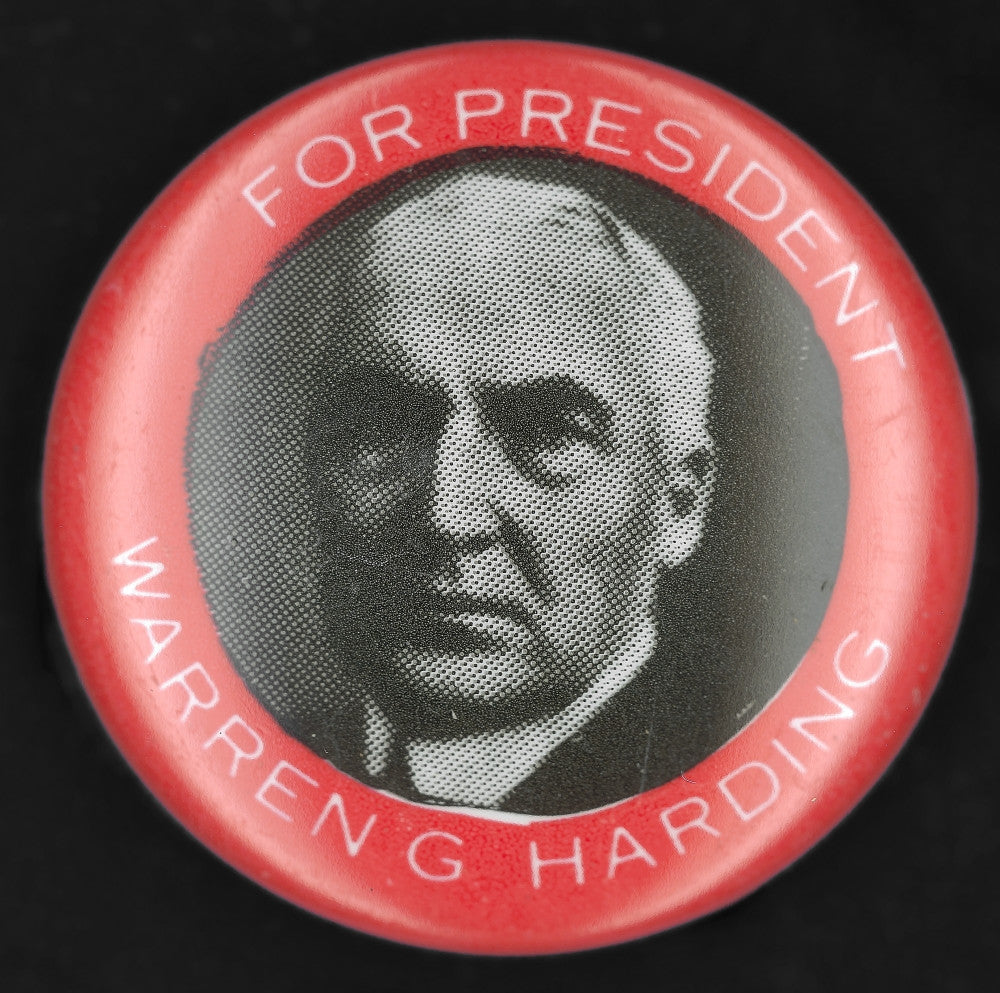 Presidential Campaign Button from 1920 Election Poster Print by Granger Collection