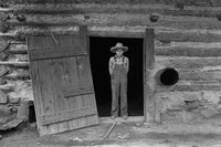 North Carolina Farm Boy in Tobacco Barn Doorway Fine Art Print by Dorothea Lange
