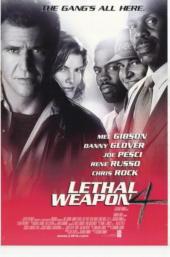 Lethal Weapon 4 Movie Poster Print (27x40) - Vintage Film Art