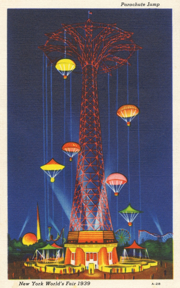 New York World's Fair - The Parachute Jump Fine Art Print