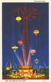 New York World's Fair - The Parachute Jump Fine Art Print