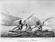 Tule Reed Boat Print - North Coast Miwok Native Americans on San Francisco Bay, 1816