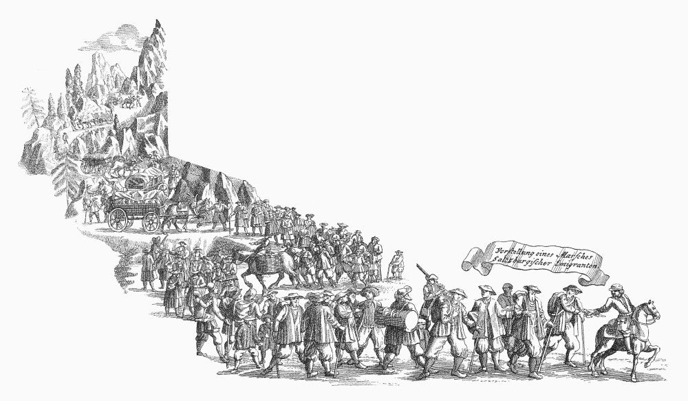 Salzburg Emigrants 1732 Fine Art Print by Granger Collection