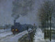 Le Train dans la Neige Fine Art Print by Claude Monet