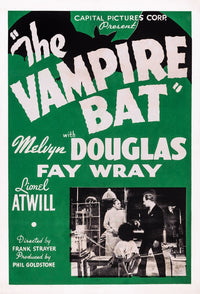 The Vampire Bat Movie Poster Art 1933 - Fine Art Print