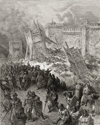 Second Assault of Jerusalem Fine Art Print - Crusaders Repulsed