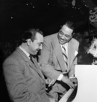 Django Reinhardt and Duke Ellington Jazz Musicians Photograph | Poster Print