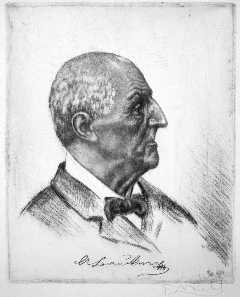 Anton Bruckner Etching Fine Art Print by Granger Collection