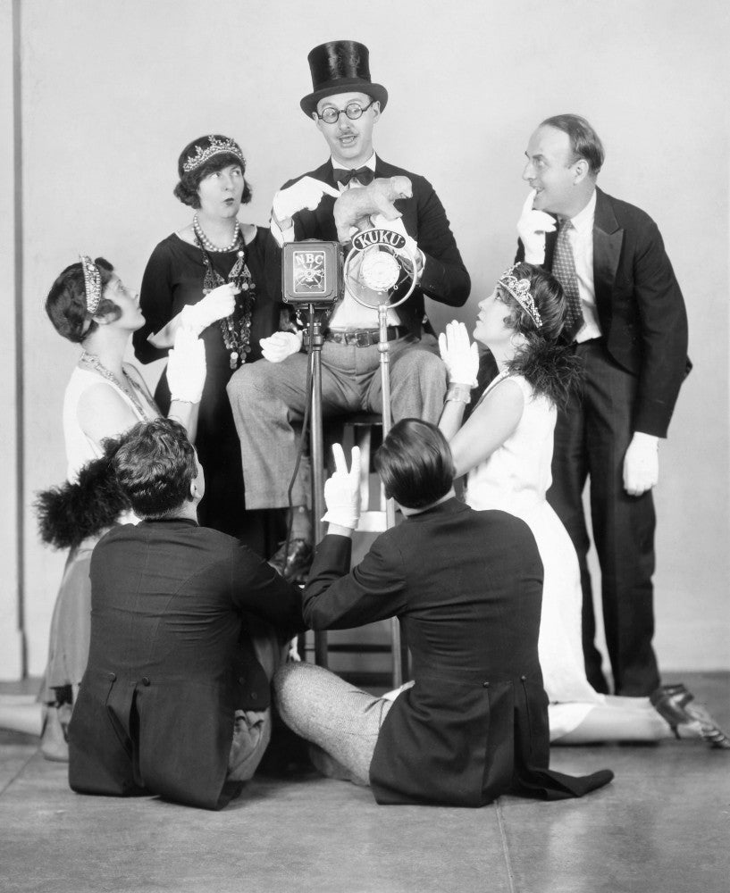Radio Show Poster Print Featuring 'Professor Ambrose Weems' and The Cuckoo Program from the 1920s