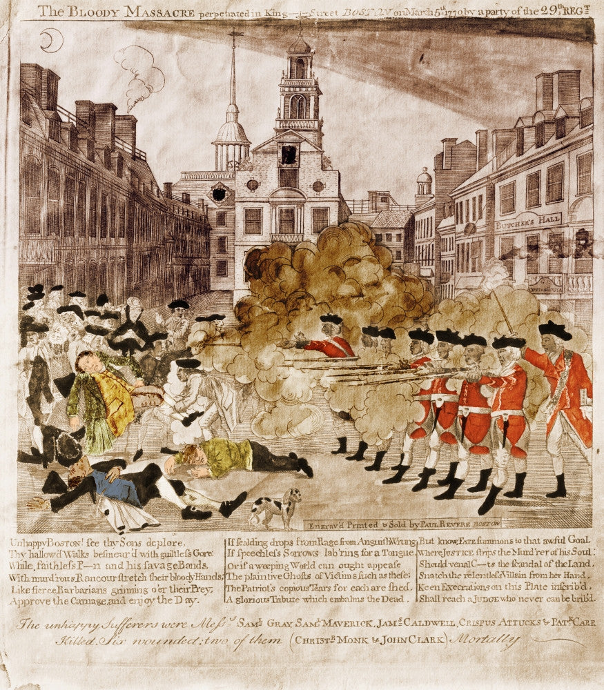 Boston Massacre 1770 Fine Art Print by Science Source