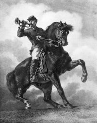 Civil War Bugler Fine Art Print - Lithograph by William Morris Hunt