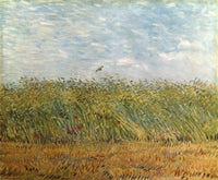 Wheat Field with a Lark Fine Art Print by Vincent van Gogh