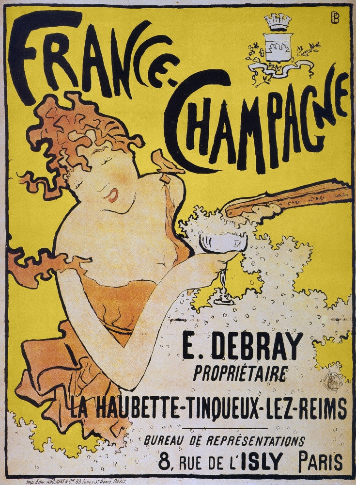 Champagne Advertising Poster Print by Pierre Bonnard - 1891