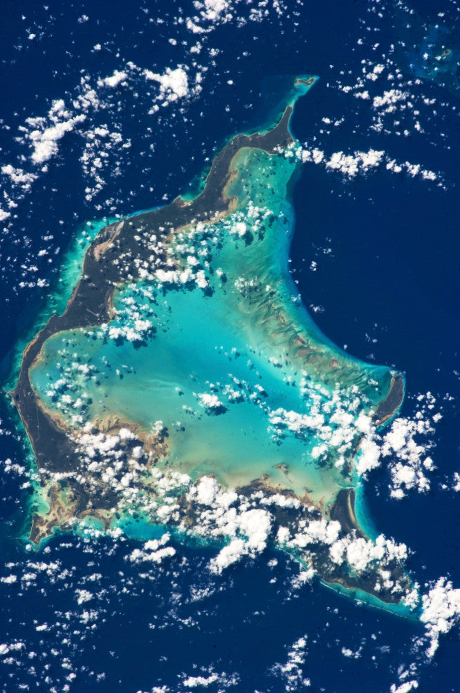 Satellite View of Turks and Caicos Islands Fine Art Print by Panoramic Images