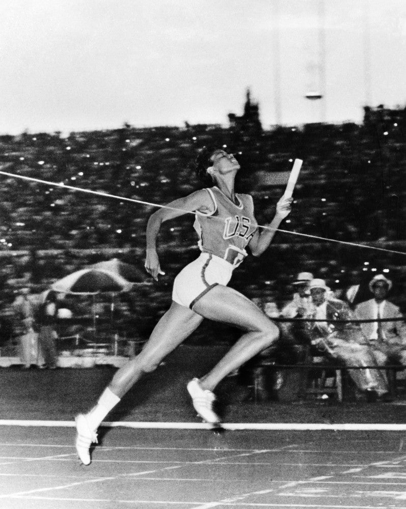 Wilma Rudolph Olympic Victory Poster Print - 400-Meter Relay