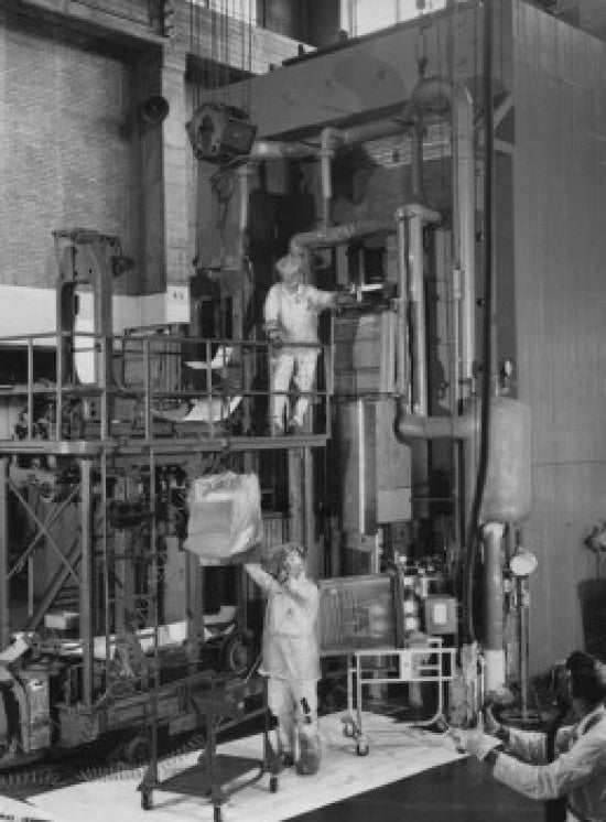 Three Scientists at Oak Ridge National Laboratory Poster Print