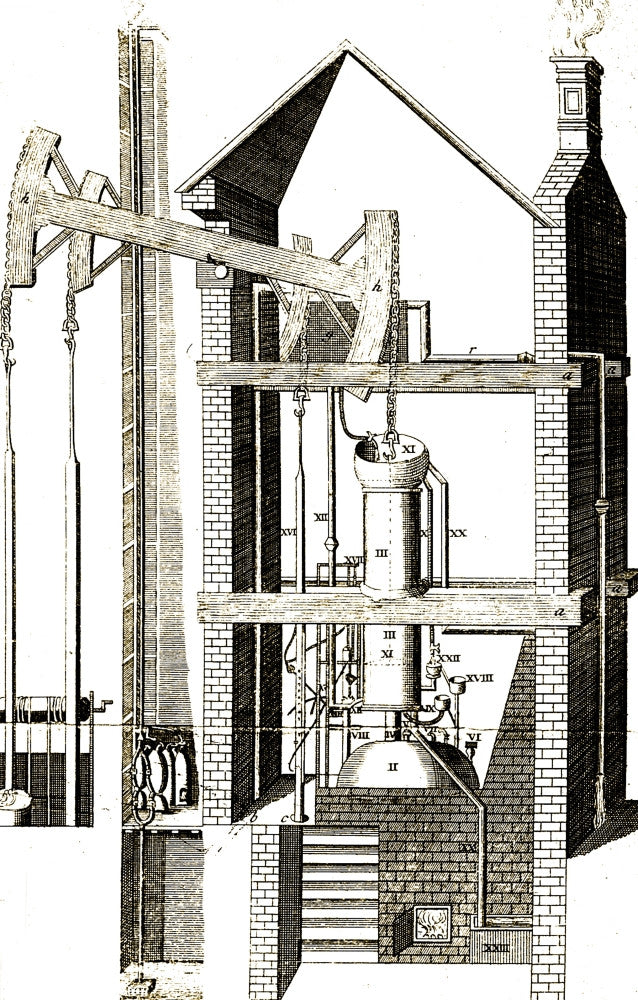 Newcomen Steam Engine, 1747 Fine Art Print by Science Source
