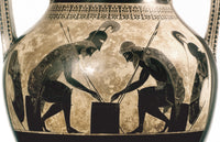 Achilles & Ajax Playing Checkers Fine Art Print - Attic Amphora
